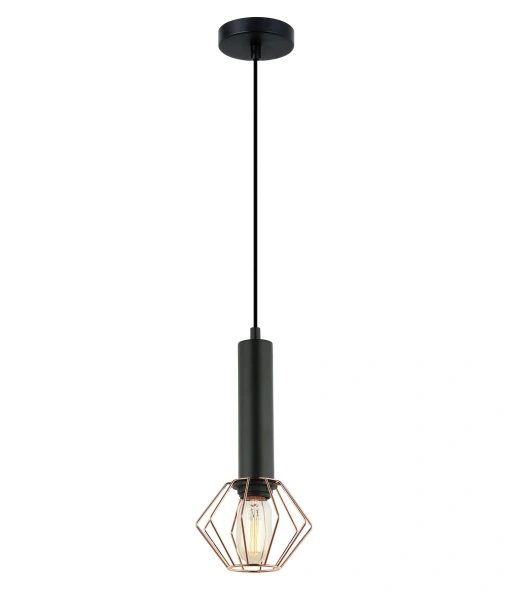 Pendant lamp CORAZON Diamond Matt Blk