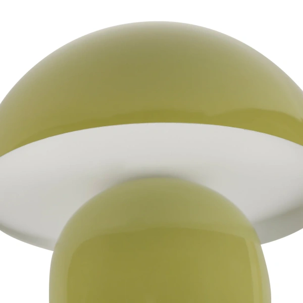 Table Lamp Mushroom LED CCT Dim Rechargeable Sage