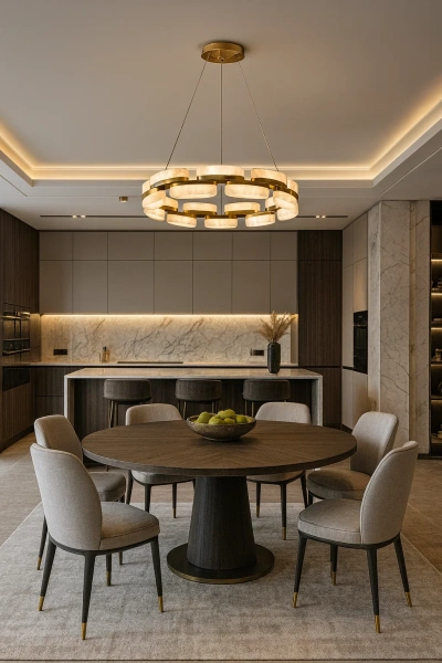 Pendant lamp Millares P1 Alabaster Spanish Marble D60 LED 50W CCT Dim BRS