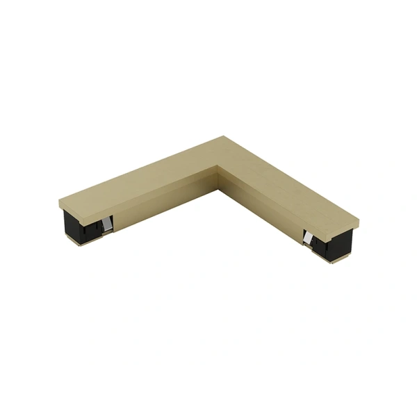 Surface track MUSE L corner connector 48V Brass