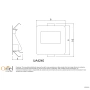 Wall light PEKO.3 LED 4K WHT
