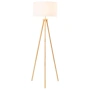 Floor lamp Briar E27 tripod WHT