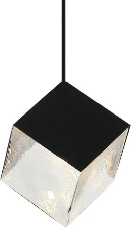 Pendant lamp Kubo Black Glass