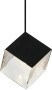 Pendant lamp Kubo Black Glass