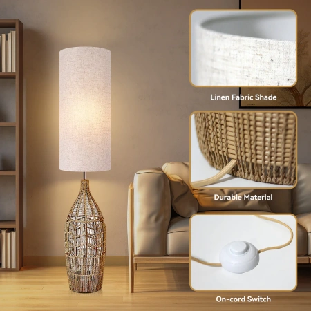 Floor lamp Tilda E27 WH-HMP