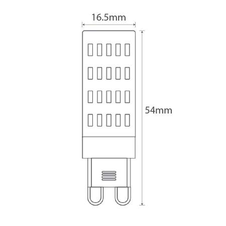 Globe G9 LED 2W 2700K 12V Dim