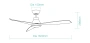 Ceiling Fan Triumph DC 52 LED Wi-Fi 28W WHT