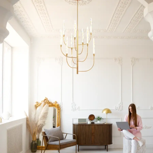 Pendant lamp ARCHER 6 LTS LED 6x3w LED 3K D500 GLD