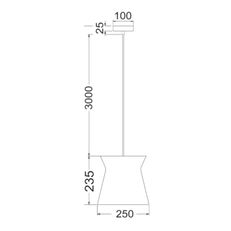 Pendant lighting DIABLO1 BLK