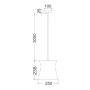 Pendant lighting DIABLO1 BLK