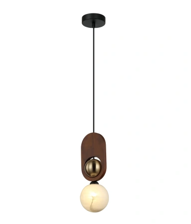 Pendant light PALTA2 G9 Red wood 25W