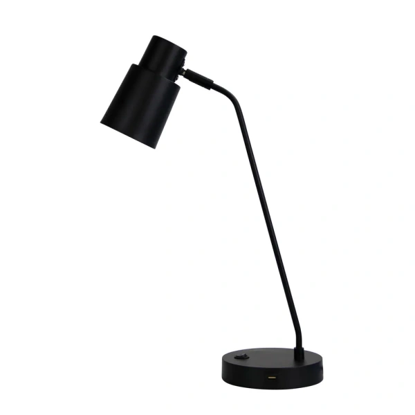 Desk lamp RIK WITH USB BLACK
