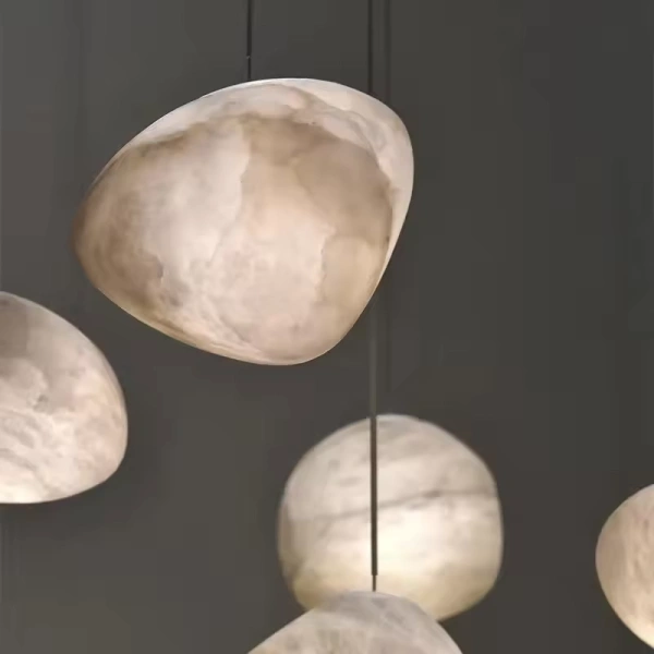 Pendant lamp Ateca P20 Alabaster Spanish Marble G9 BRS