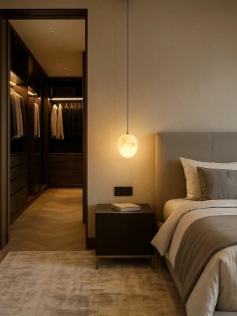 Pendant lamp Ateca P15 Alabaster Spanish Marble G9 BRS