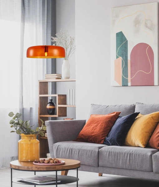 Pendant lamp GELATINA2 E27 D42 OR