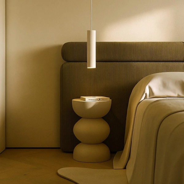 Pendant lamp Onyx Concrete GU10 WHT