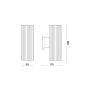 Wall light Base AP2 up and down GU10 WHT