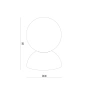Wall lamp Noir Terrazzo G9 5W WH