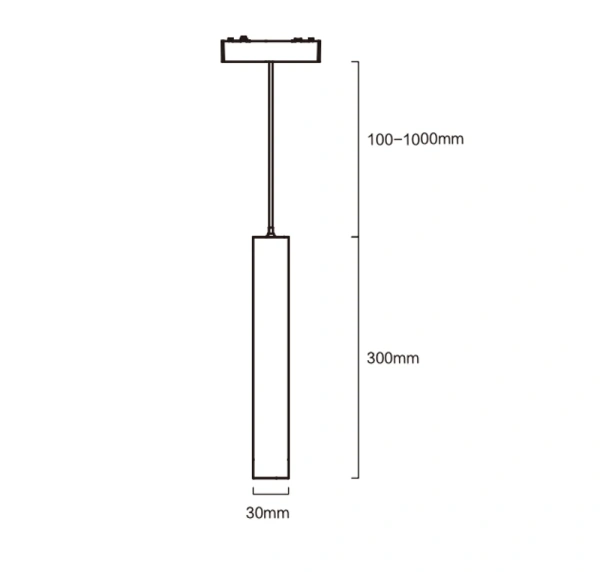 Track Tube light Z3060-6.24.CCT.BK 48V 6W WIFI