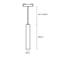 Track Tube light Z3060-6.24.CCT.BK 48V 6W WIFI