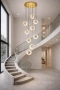 Pendant lamp Carinena P9 Alabaster Spanish Marble LED 72W CCT Dim BRS