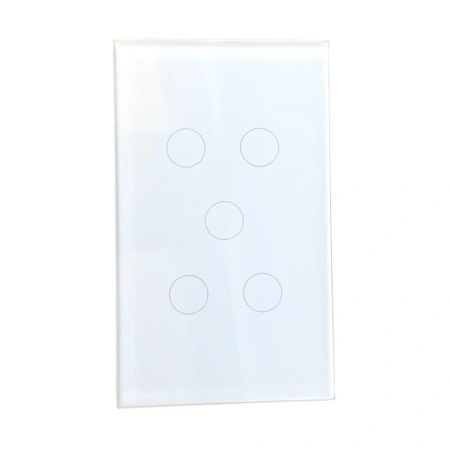 Wall Switch 5 Gang Zigbee Wifi WHT