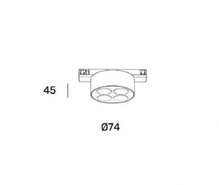 Track spot lens SEPTA Titan 48V 7W CCT