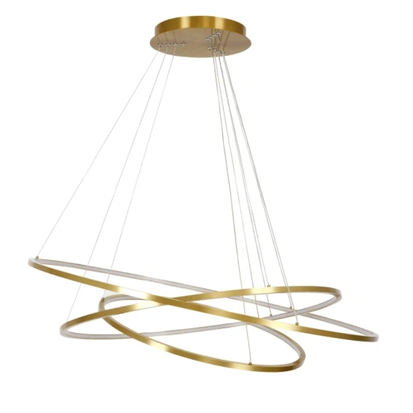 Pendant lamp Slim 3 Ring LED 90W 3CCT BRS