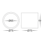 Surface downlight Nella BLK 3CCT LED 7W IP54