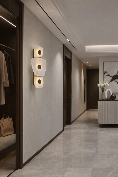 Wall light Cella 1 Alabaster Spanish Marble LED 15W BRS