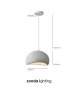Pendant lamp Emi P40 E27 WHT