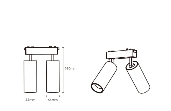 Track Spotlight Z3016-18.36.CCT.BK 48V 18W WIFI