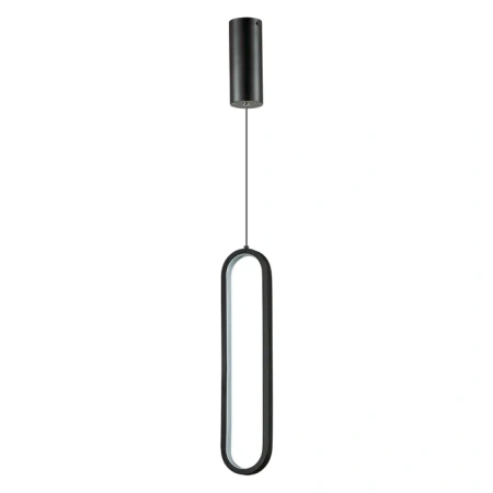 Pendant lamp Oval LED BLK 3K