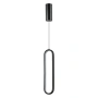 Pendant lamp Oval LED BLK 3K