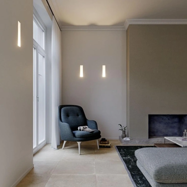 Wall light Drift Plaster Rectangular GU10 WH
