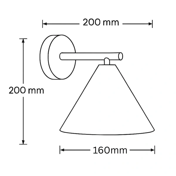 Wall lamp Oasis Travertine E27