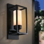 Wall light Liam E27 IP44 BLK