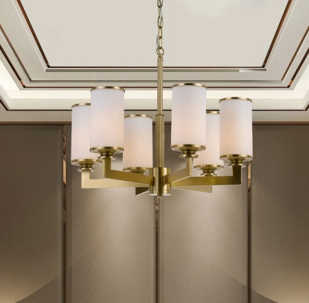 Pendant AHERN 6 Lights Solid BRS