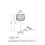 Table lamp Alto G9 OPAL 