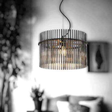 Pendant lamp Quilo 1lt E27 BLK