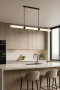 Pendant lamp MADISON Spanish Marble LED 40W 3CCT L150 BLK