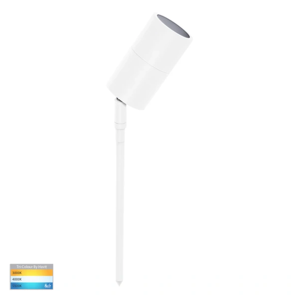 Garden light Tivah White TRI Colour LED HV1427T-WHT IP65