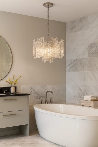 Pendant lamp Riviera 5lt E27 CHR