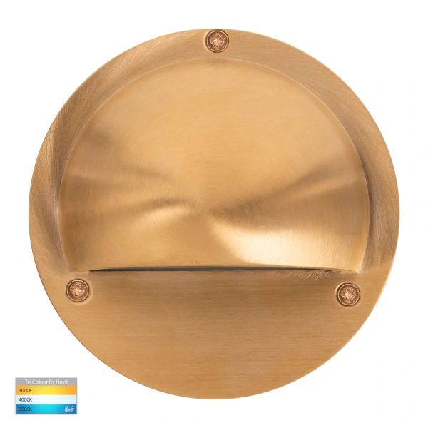 Step light Pinta Solid Brass with Eyelid HV2903T-BR IP65