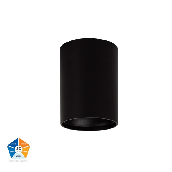 Surface downlight Nella BLK 5CCT LED 7W IP54