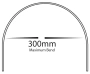 Bendable Aluminium Profile HV9693-1806 3m