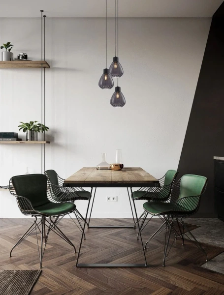 Pendant lamp TULIP2 E27 black