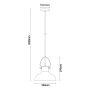 Pendant lamp FUMOSO Dome shape