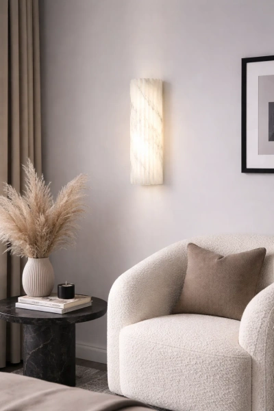 Wall light Gelsa Alabaster Spanish Marble LED 10W 3CCT BRS