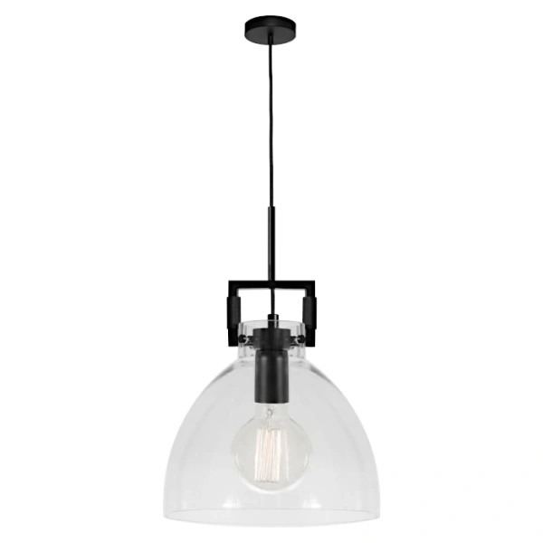 Pendant lamp Jean 1lt E27 BLK